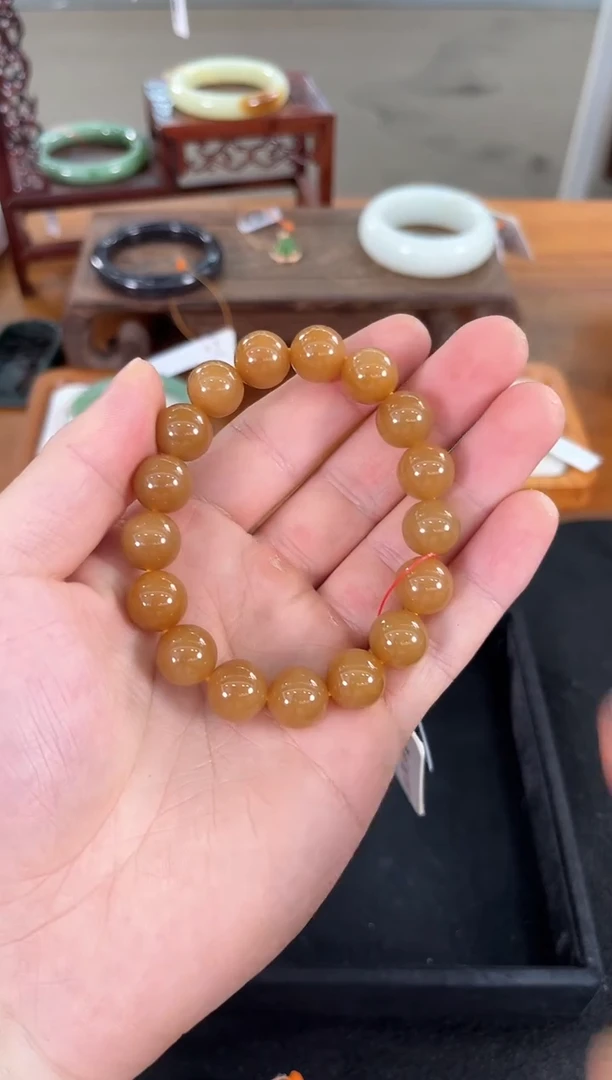 未镶嵌手串和田玉卡12新疆糖 圆珠 4