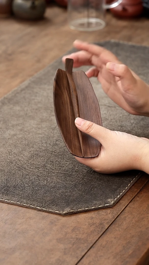 茶杯紫砂黑檀木茶则套装