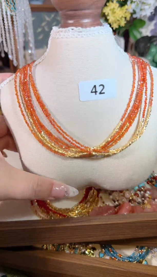 合金天然锆石橙盘缠42