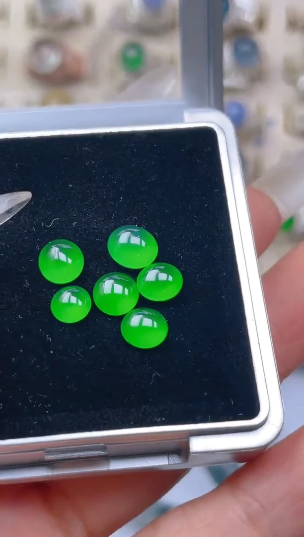 未镶嵌定制翡翠天然翡翠蛋面（分开付2）