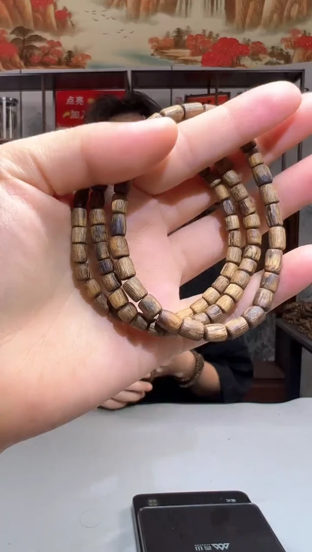 沉香碎屑沉香641号白棋桶珠单勾丝粉末多样性发二503