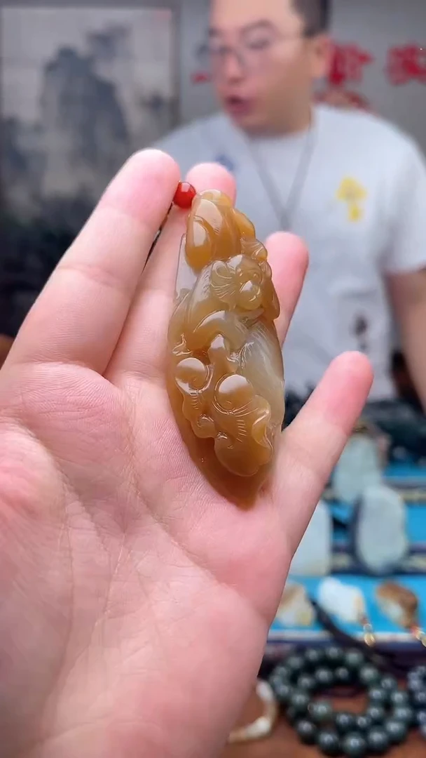 和田玉未镶嵌挂件1