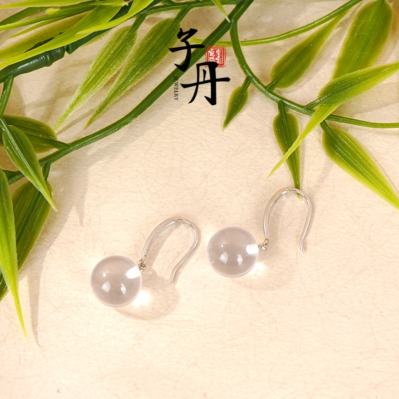 【小乔】粉晶耳钩（多样性发/发一对）Q1-050