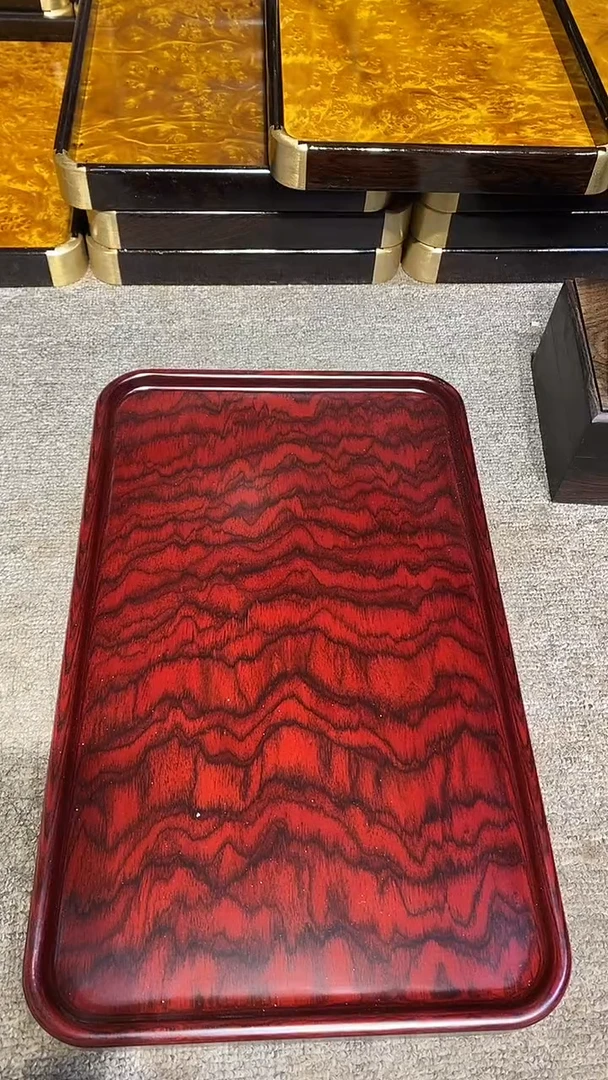 木木雕款牧**风大茶盘一个