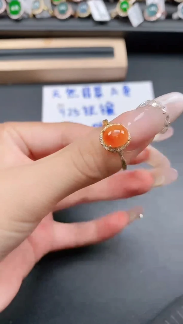 银S925镶嵌戒指翡翠111