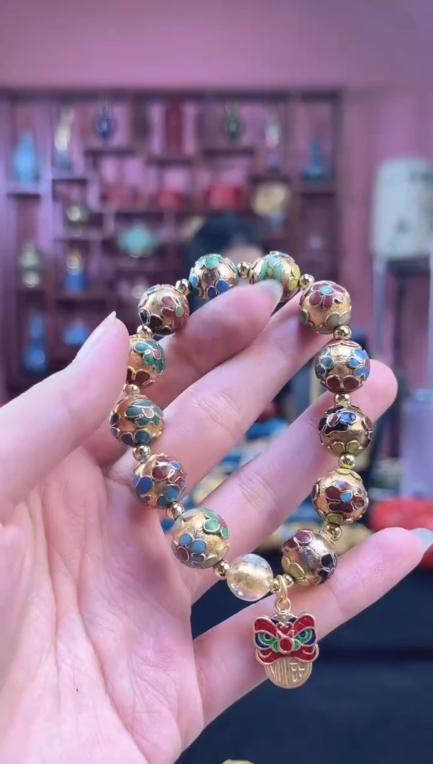 非遗 景泰蓝手串 金地 工美 1.2