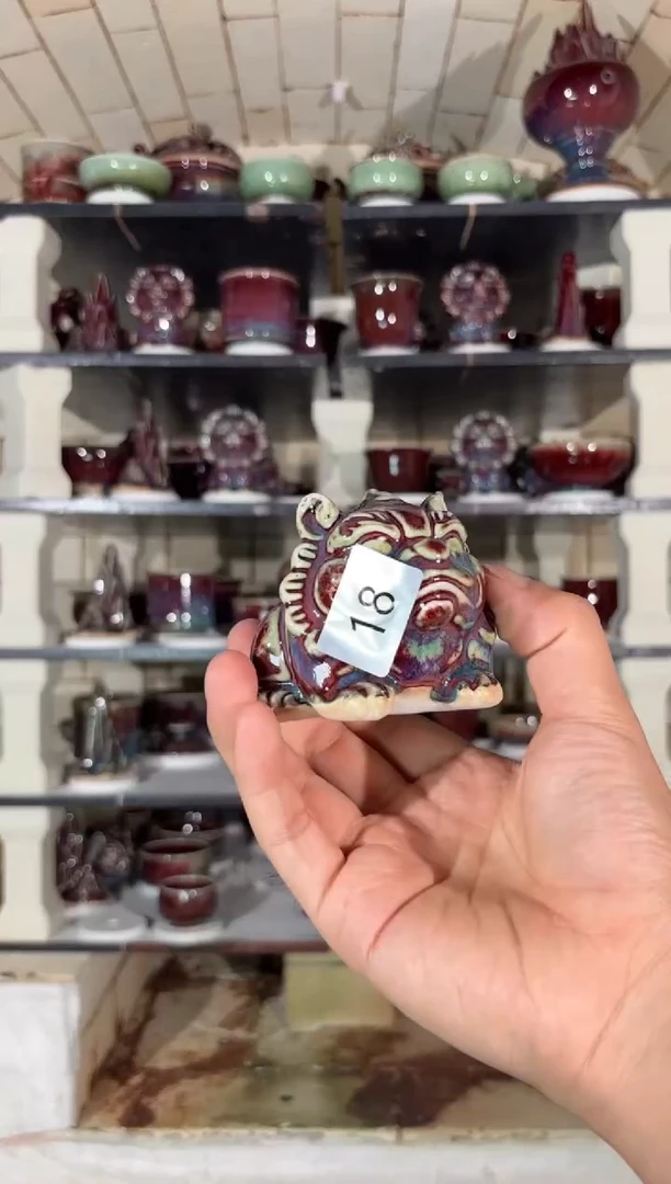 摆件精品窑变钧瓷茶器