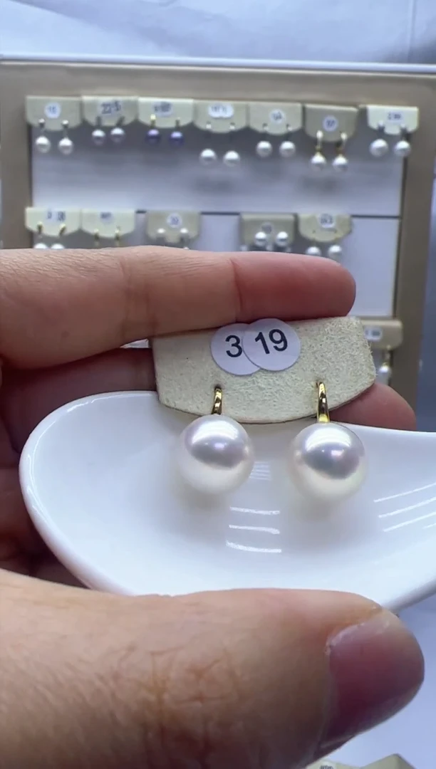 【闪购商品】淡水珍珠耳饰银S925镶嵌319