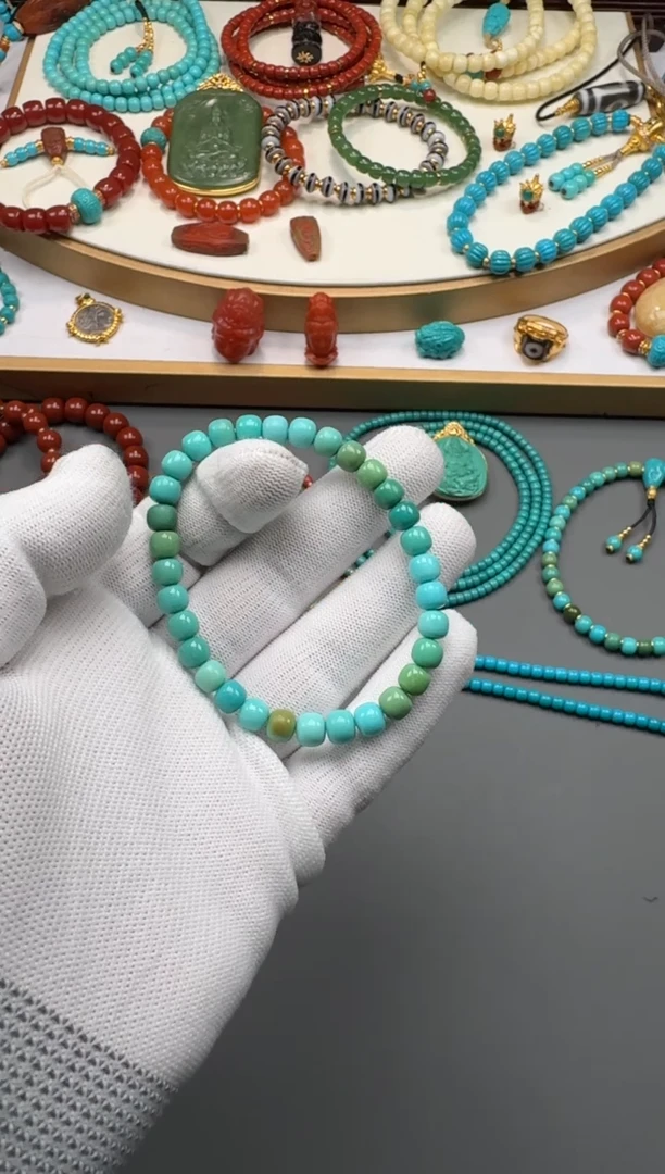 未镶嵌绿松石手串奶****～1111