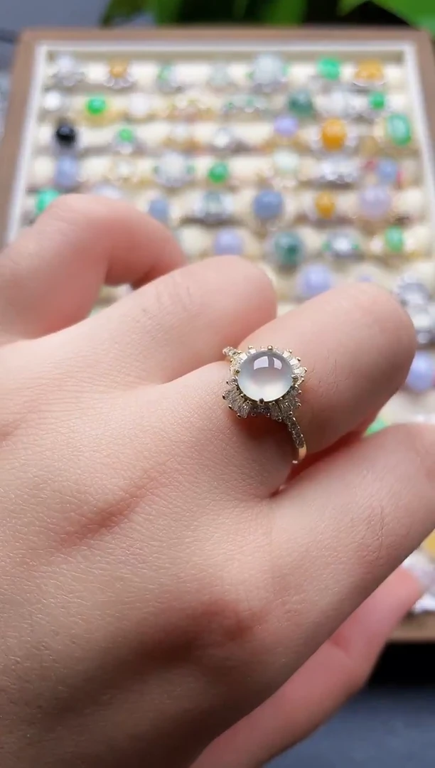 银S925镶嵌戒指翡翠42