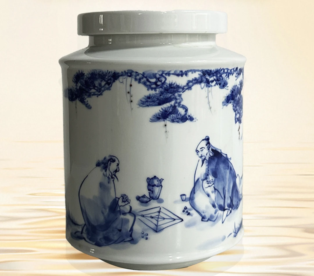 【陈陈甄选】私人定制手绘青花瓷罐1