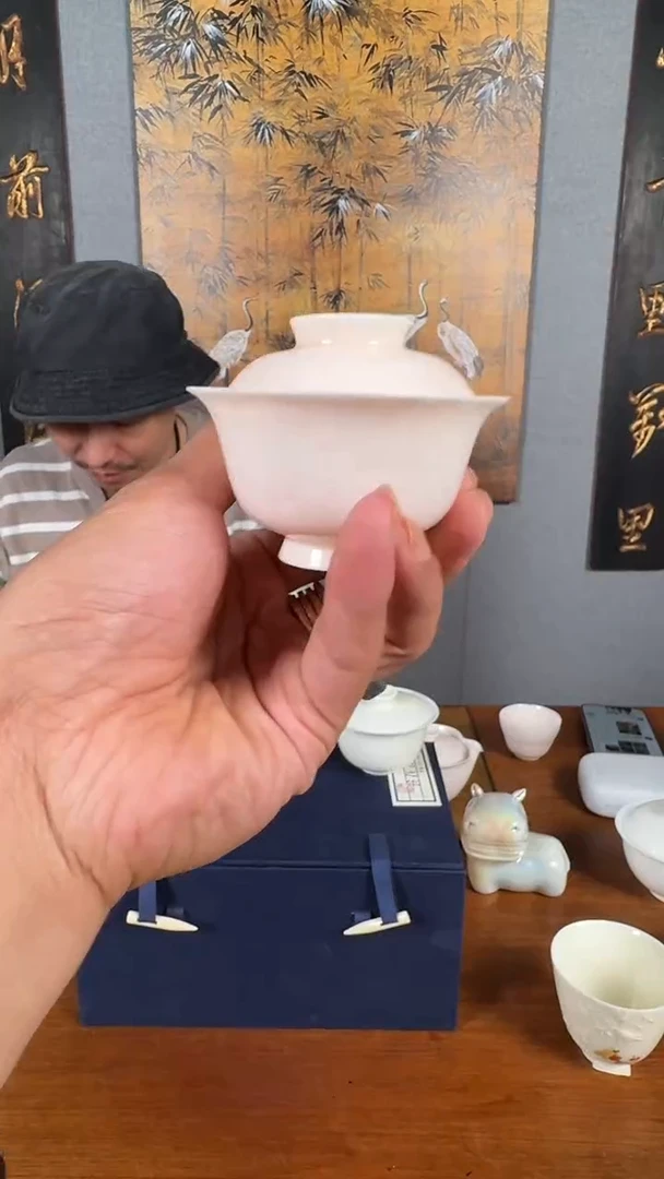 瓷片         @@孩儿红盖碗50ml