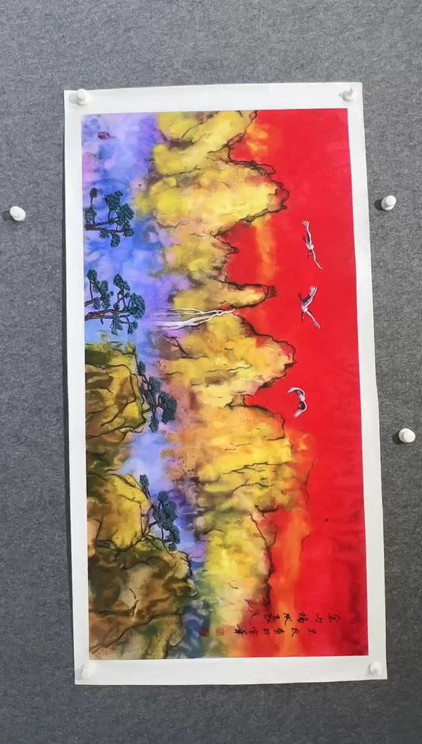 国画王忠权-8平尺-国画作品-yz