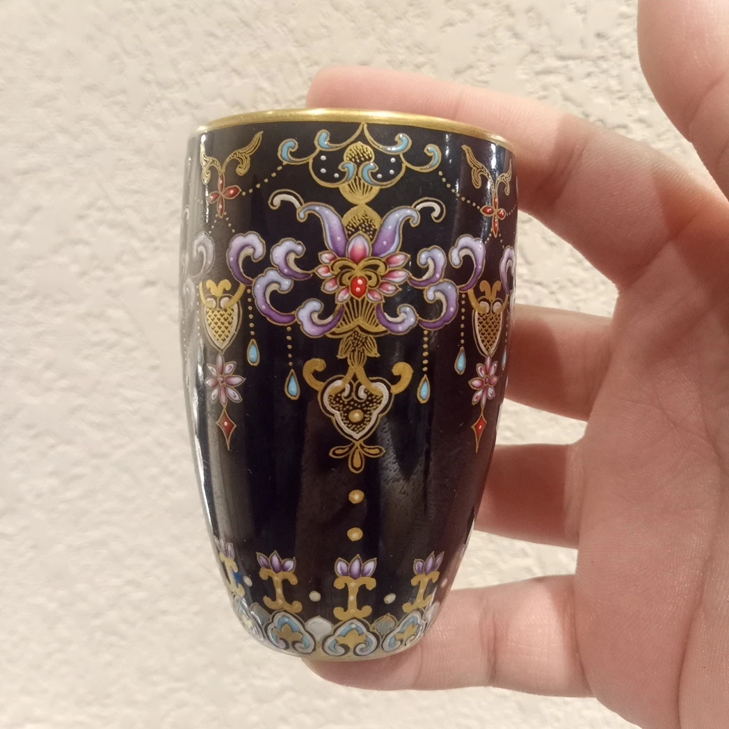 【珽珽溯源】溢珍堂 唐风吊珠闻香杯100cc 瓷器茶周边