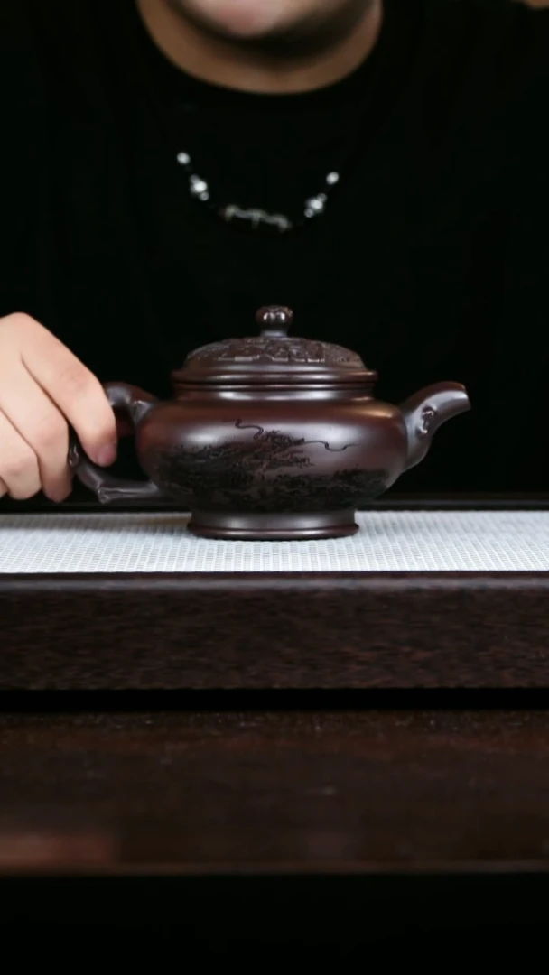 茶壶紫砂古乌泥婉玉
