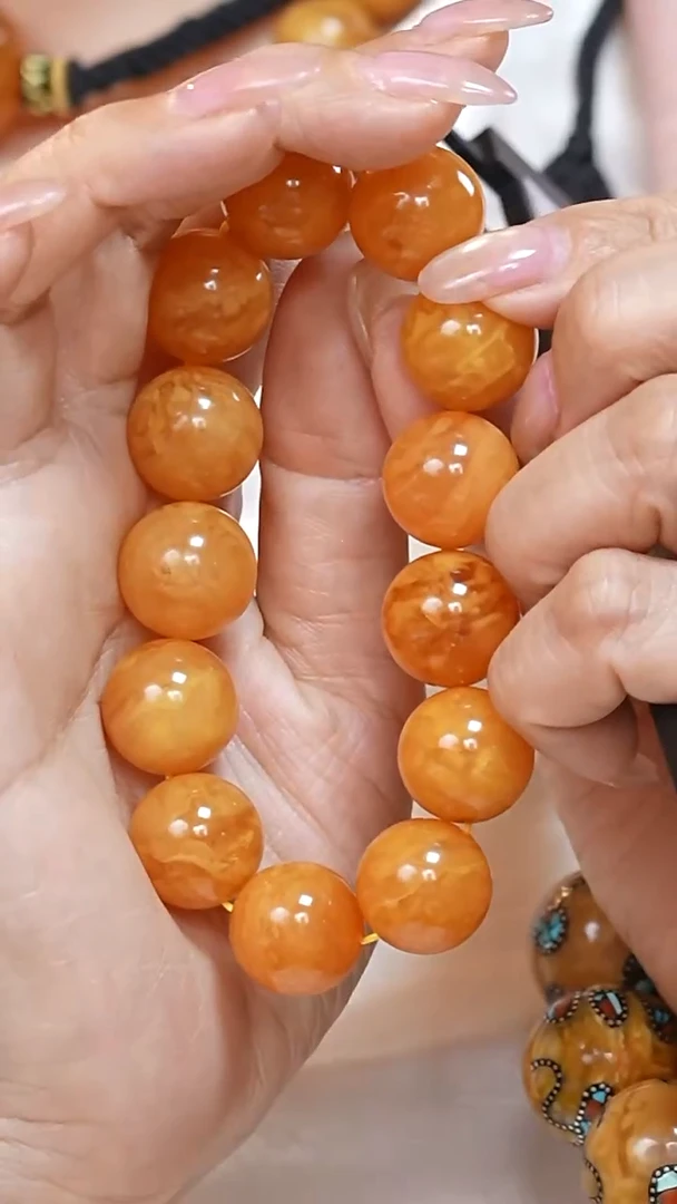 蜜蜡颈饰未镶嵌2058天然蜜蜡珠宝奇石云端妖孽全部保真