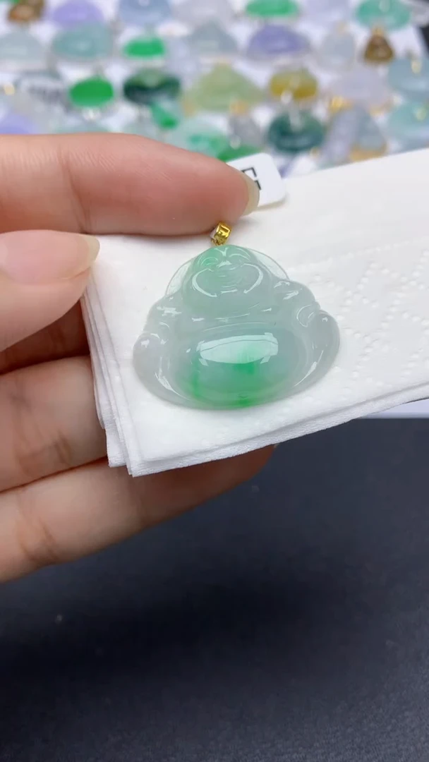 翡翠未镶嵌颈饰天然缅甸a货翡翠百元以上9元证书费自理