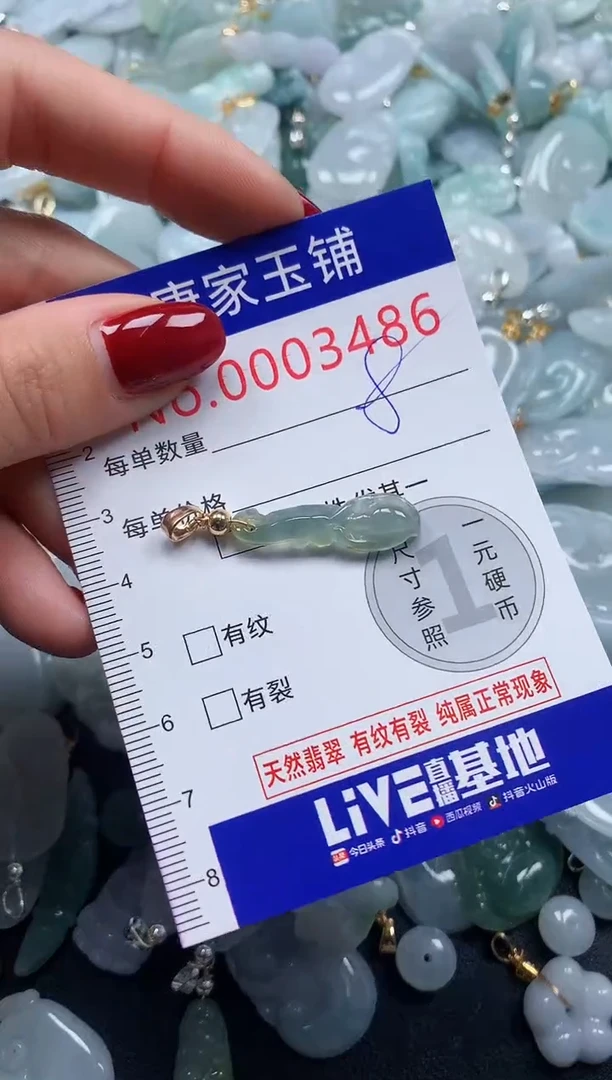 颈饰未镶嵌翡翠3486