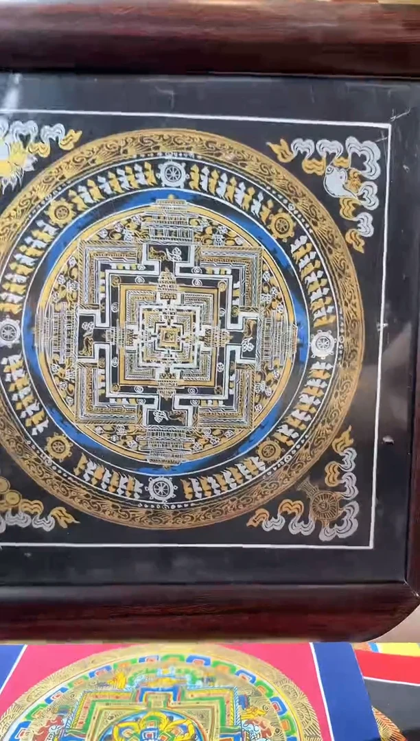 吊坠坛城-纯手绘唐卡