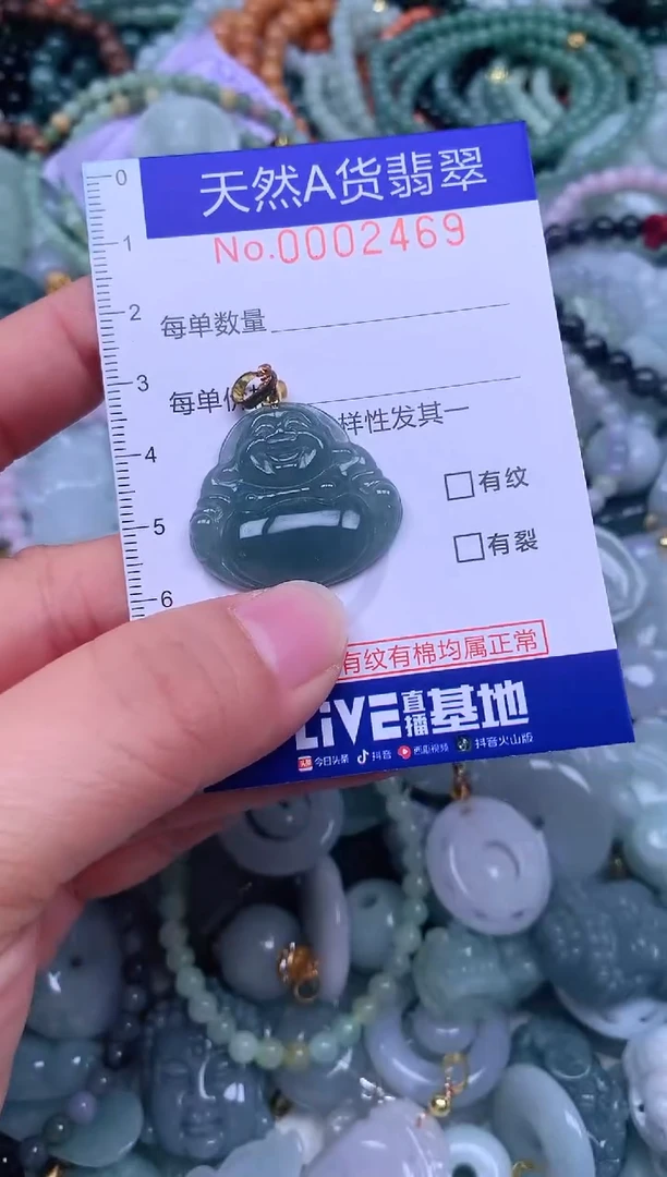 颈饰未镶嵌翡翠天然翡翠