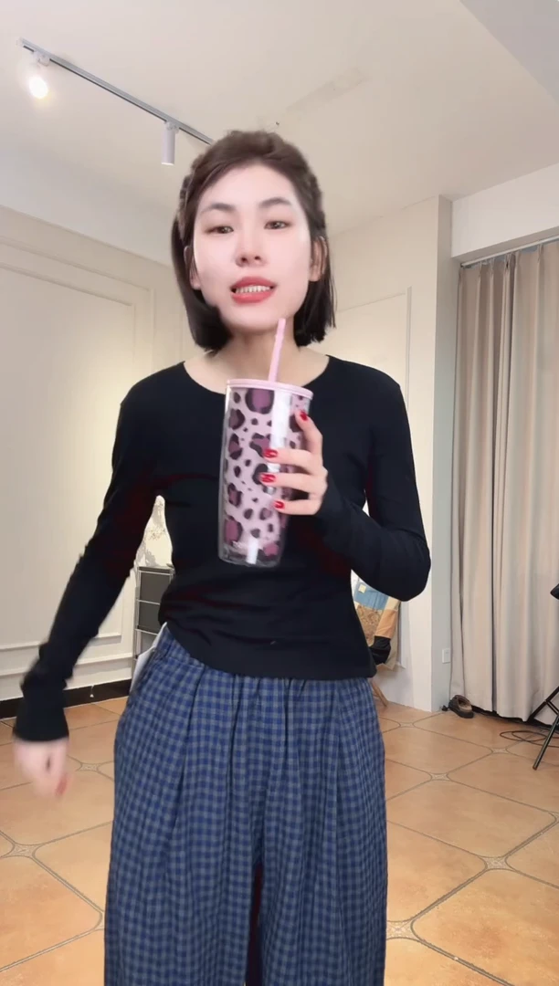 懒**?设计师品牌两面穿格子裤