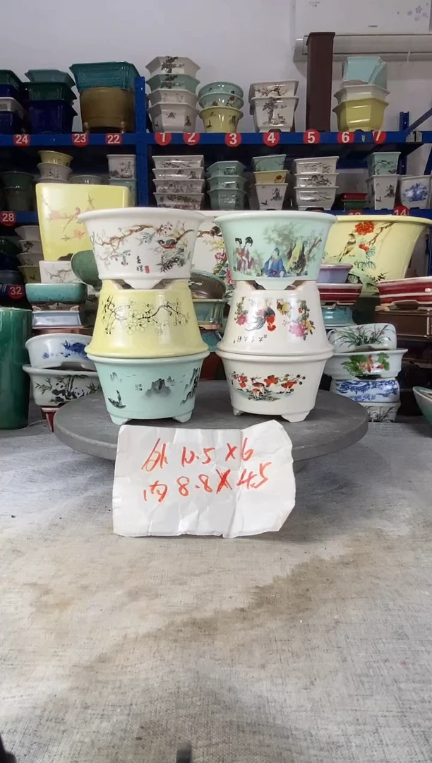 91728六只花盆花盆