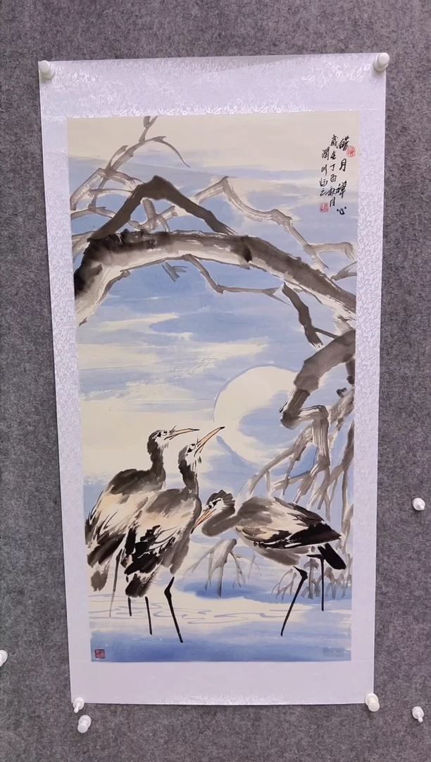 【闪购商品】绘画贺润川-8平尺-国画作品-红