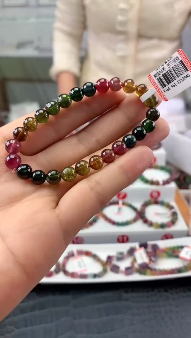 未镶嵌手串碧玺多样性发一条