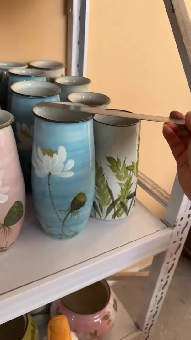 瓶陶景德镇手工绘画陶瓷