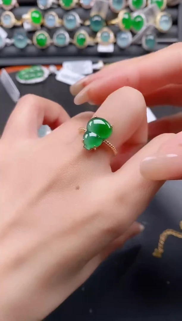 银S925镶嵌戒指翡翠11111