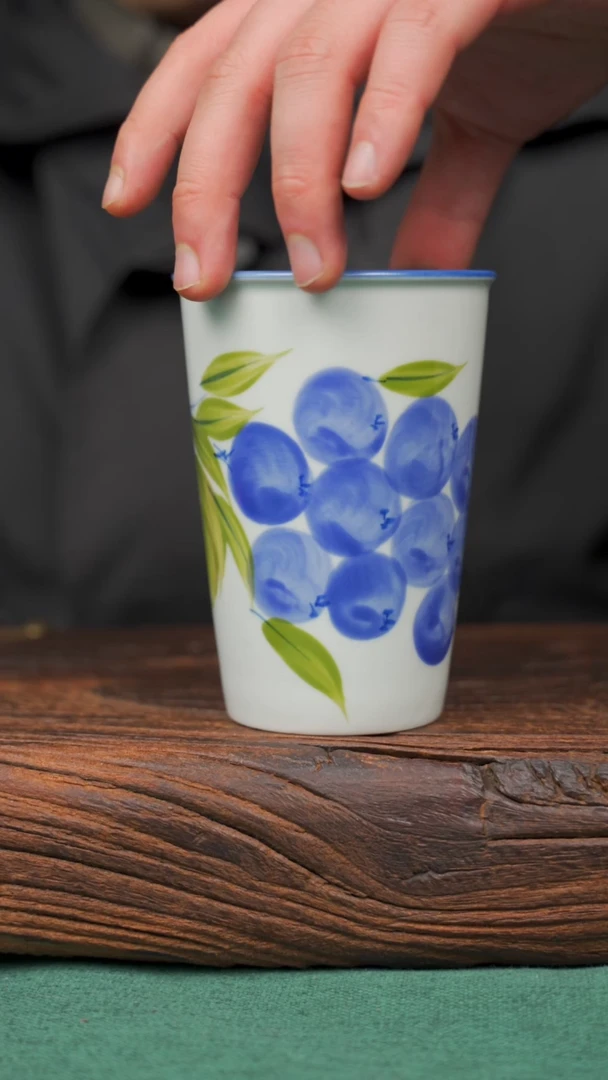 【闪购商品】瓷片105景德镇杯釉下手工手绘瓷器