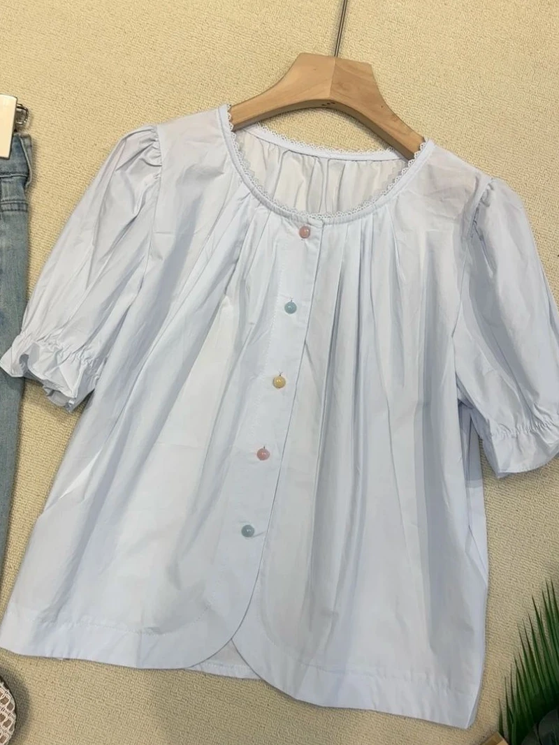 【001-100】现货 w夏季新品显白显瘦女衬衫集合链接