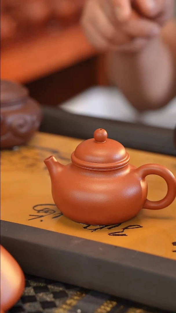 茶壶紫砂朱泥 半手工 容天 150cc
