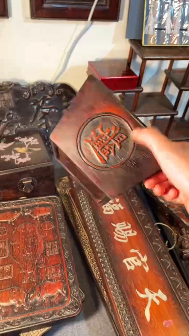 非洲紫檀（红花梨）斗升17x17cm摆件