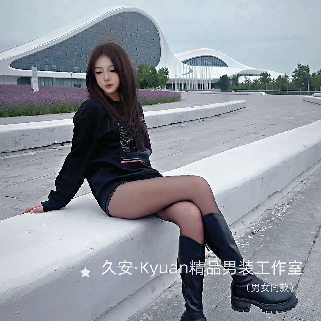 久安Kyuan—精品网红男装jk休闲卫衣黑色秋冬显瘦
