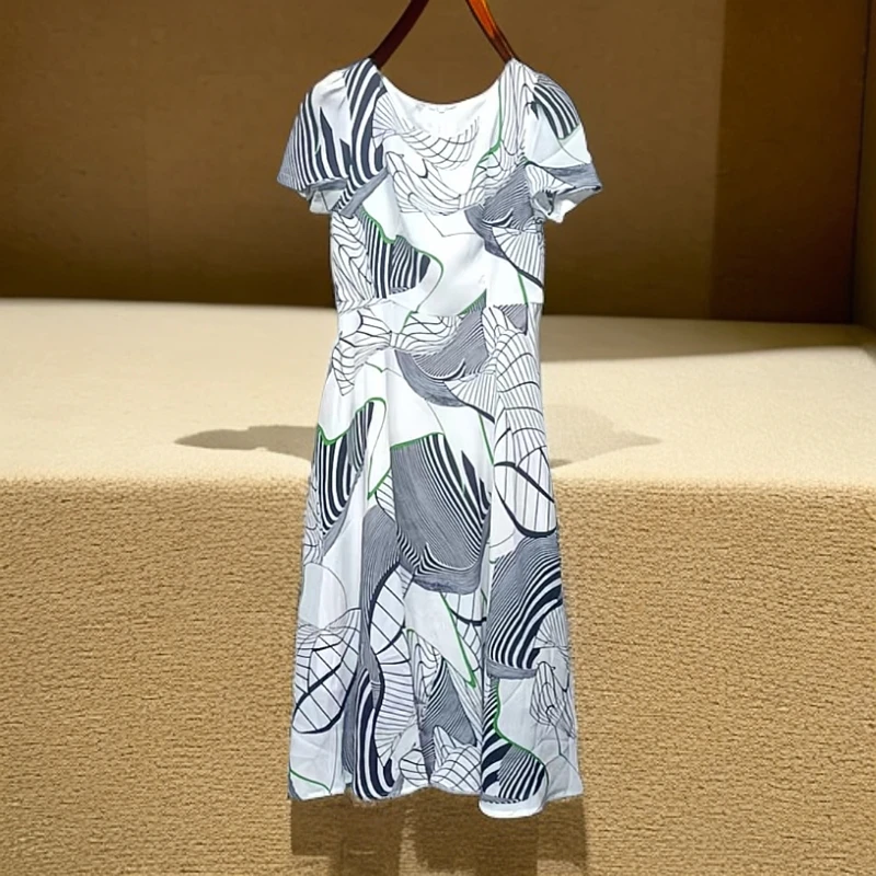 2025夏季收腰显瘦时尚连衣裙9246【4】