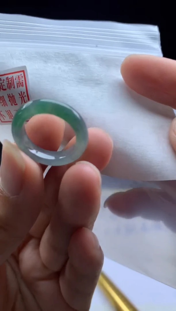 未镶嵌定制翡翠毛货需精细抛光戒圈 9#