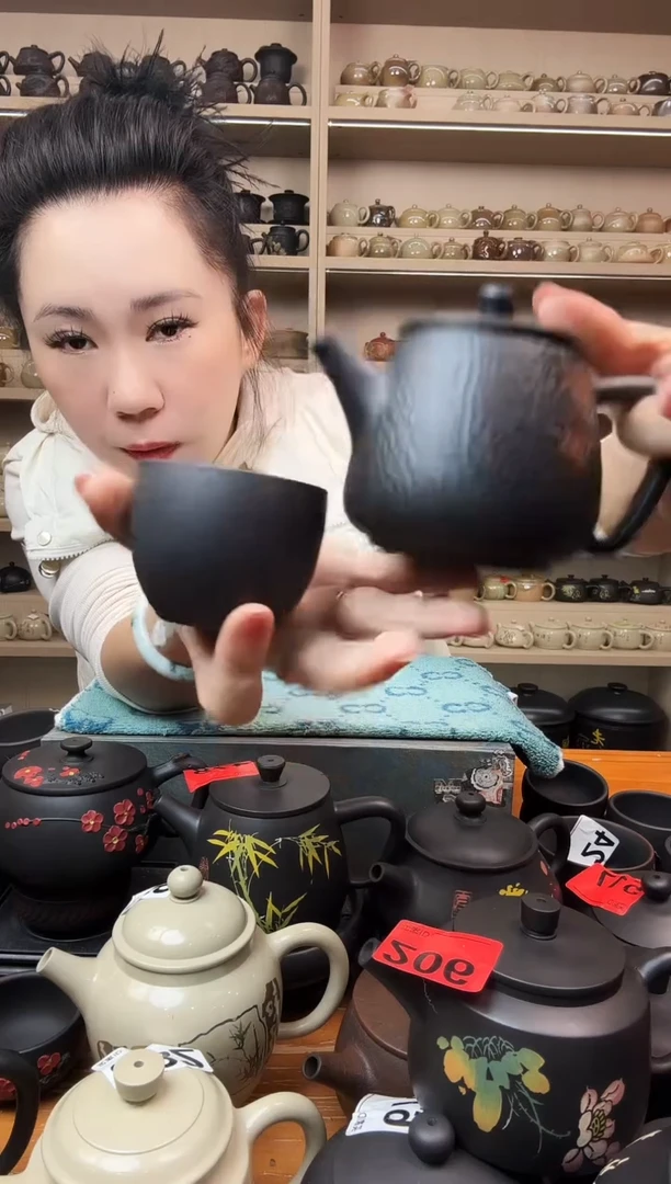 壶锤纹祥云高石瓢+1锤纹杯