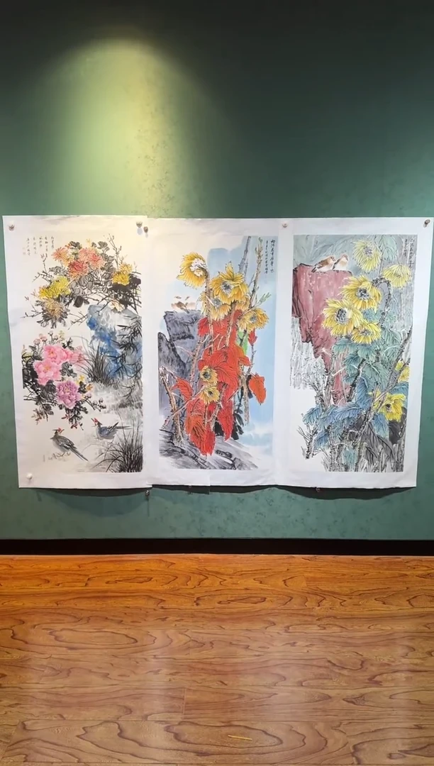 国画湖社画会/谢福堂随机一副-12-31-11