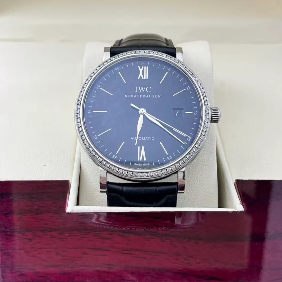 95新 IWC/万国 万国/柏涛菲诺系列/表径40mm 后镶钻