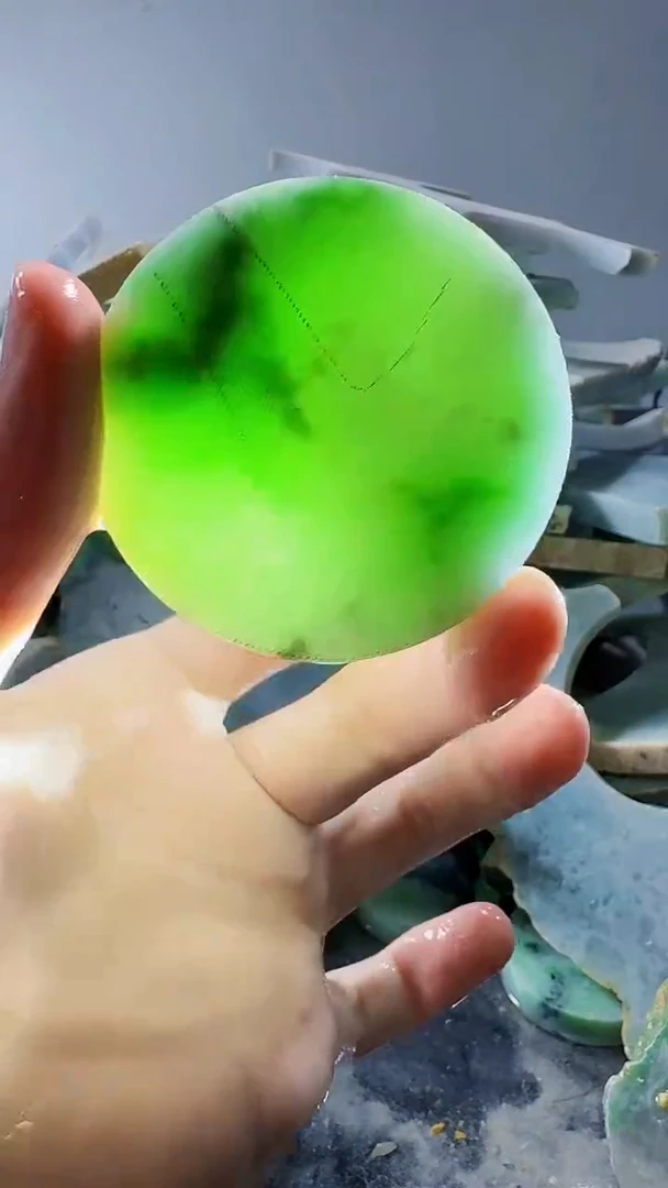 裸石翡翠缅甸翡翠A货文195