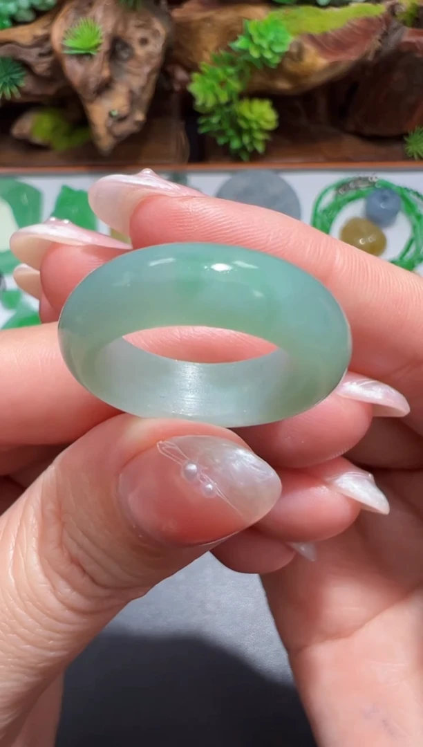 未镶嵌定制翡翠16-17戒圈