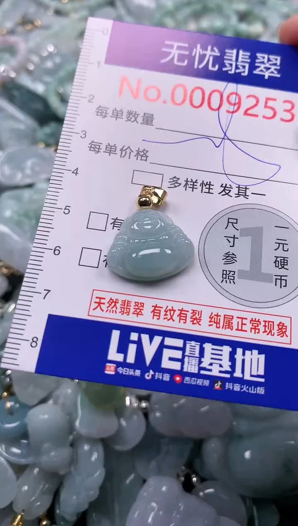 吊坠(不含链)未镶嵌翡翠9253