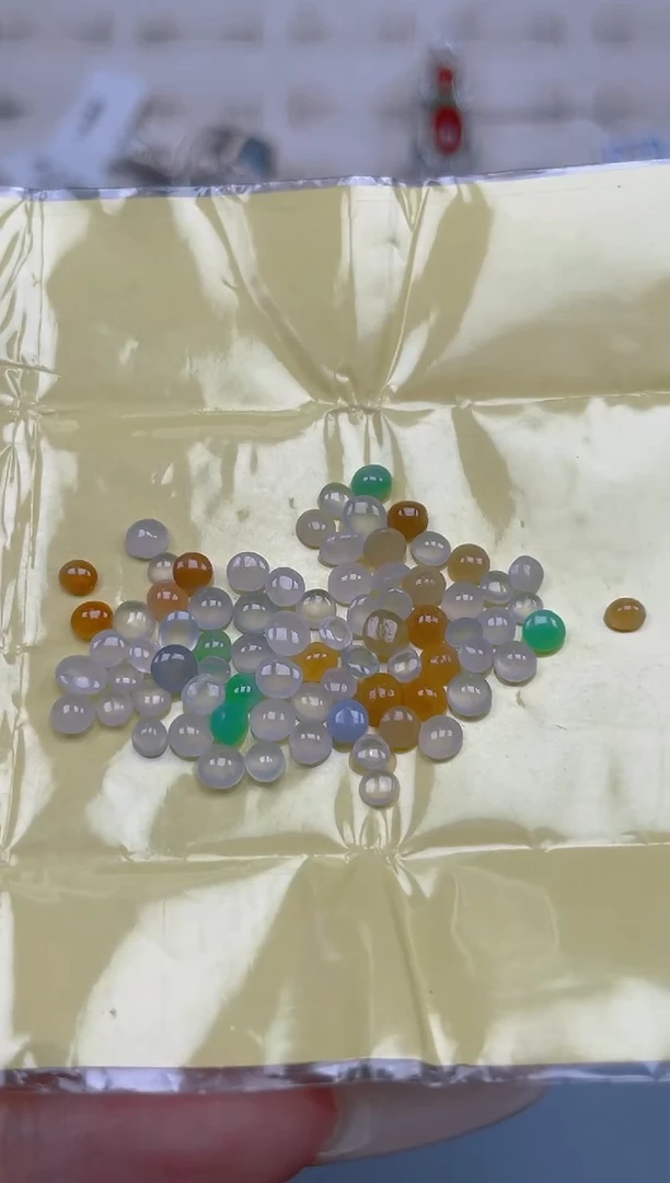 裸石翡翠天然翡翠蛋面53