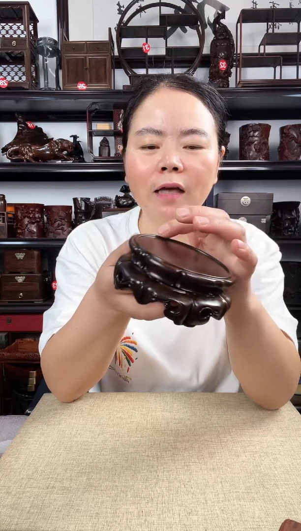 木旋转如意老李红木工艺品