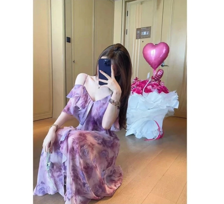 2025设计感夏季日常少女感双穿款连衣裙