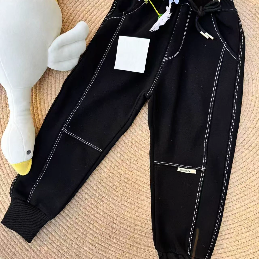 C75年款儿童童装店断码处理童装潮男女童棉服加绒卫裤外套加厚冬