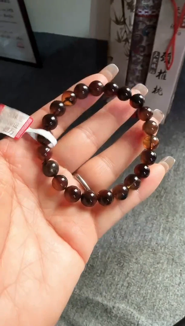 手串琥珀未镶嵌#47缅甸琥珀翁珀手串8mm