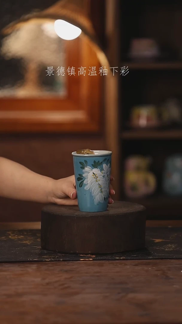 陶瓷景德镇高温釉下手绘陶瓷389