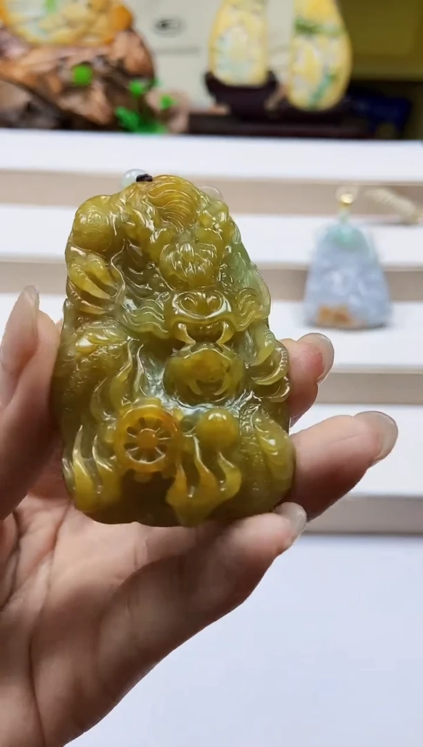 颈饰未镶嵌翡翠翡翠A货